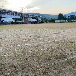 グラウンドも乾いてきています