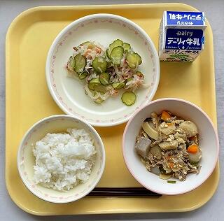 ９月２日の給食