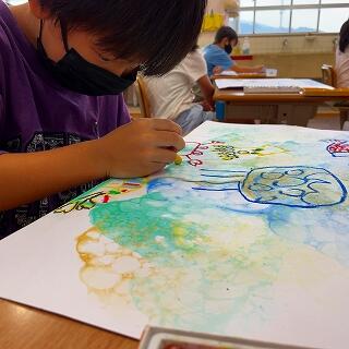 海の中みたいに見えてきたよ