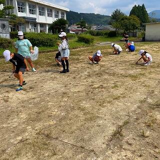 朝のボランティアでもかなり抜いてくれました