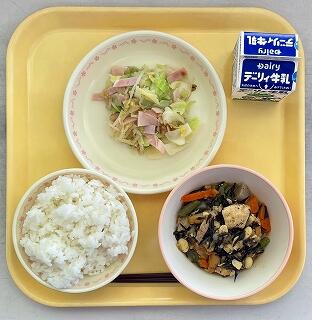 １０月２１日の給食