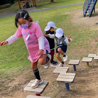 ピョンピョンわたります