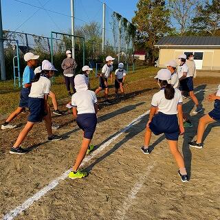 アキレスけんもしっかり伸ばして…