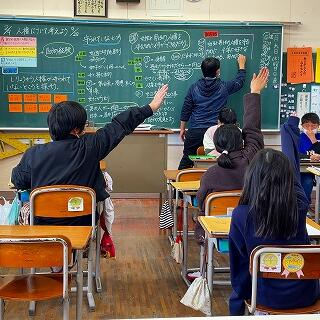 たくさんの考えを発表できました。