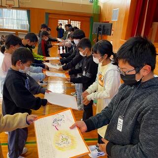 ４年生からのプレゼントです