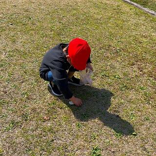 ちっちゃいごみもちゃんと見つけたぞ