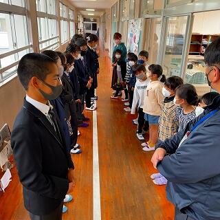 ２年生とは廊下で対面