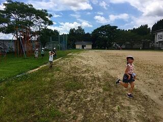 ちょっと寂しい運動場