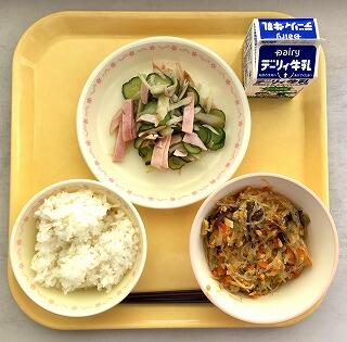 １０月１３日の給食