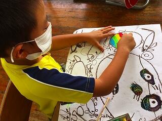 きれいにぬっていますね