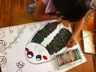 割りばしでけずると…