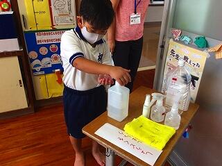 消毒はもうお手のもの