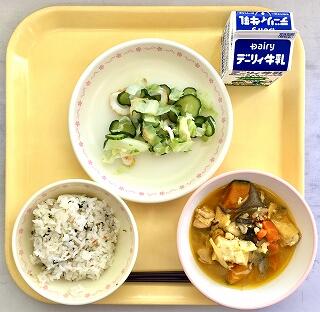 １０月２７日の給食