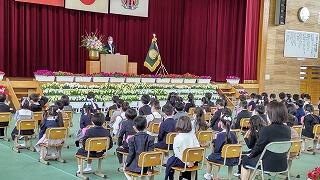 入学式の様子