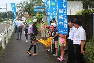 小中合同挨拶運動１学期２
