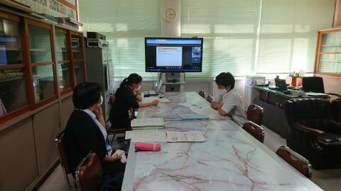 オンライン会議の様子① オンライン会議の様子①