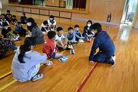 登校班ごとの指導の様子