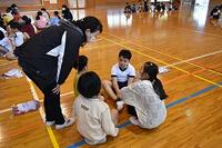 登校班ごとの指導の様子