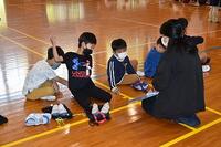 登校班ごとの指導の様子