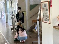 校舎内の清掃