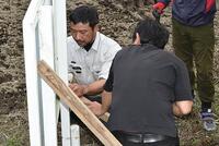 設置作業⑤　もう少しで完成