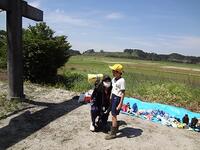 児童代表あいさつ　上手く言えるかな