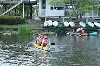 カヌーで出発だ