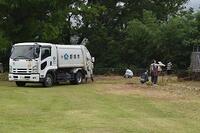 環境業務課の方も手伝いに来ていただきました