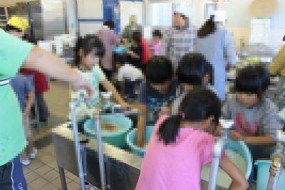 江平小フェスティバル準備