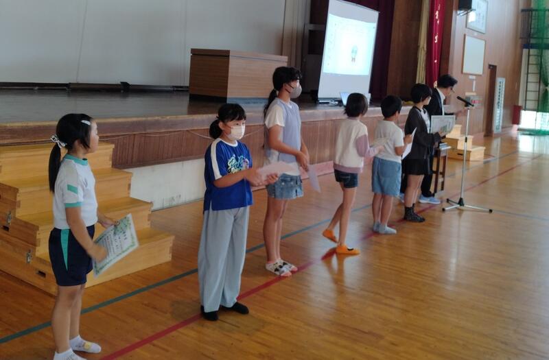 安全標語の受賞者です。