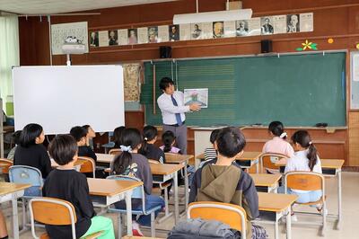 全校集会の様子