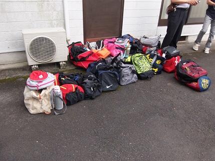 出発式　かばん