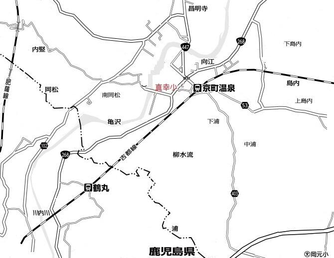 校区内略地図