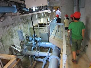 浄水場の見学