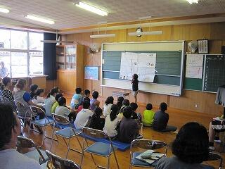 自由研究の発表の様子