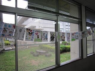 みんなで作った運動会のかざり。