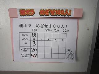 めざせ、１００人ボランティア!！