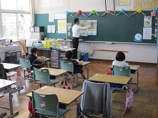1年生、初めての参観授業