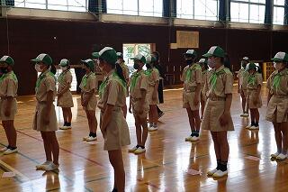 みどりの少年団結団式