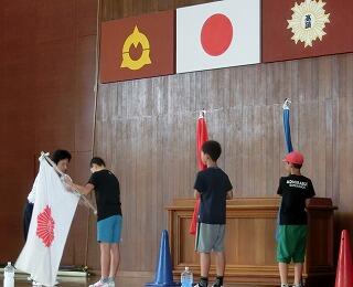 団旗授与③ 団旗授与③