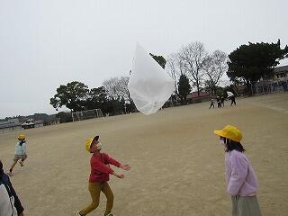 打ち上げて遊ぶ