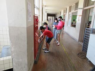 雑巾も新しい場所へ