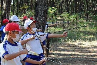 弓矢にもチャレンジ