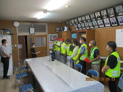 代表児童挨拶のようす