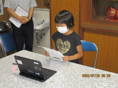 2年代表児童作文発表