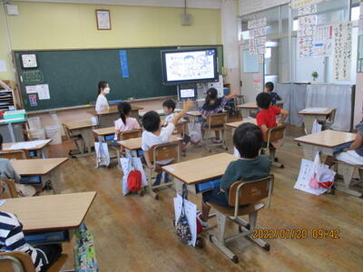 1年生の教室（ZOOｍ）