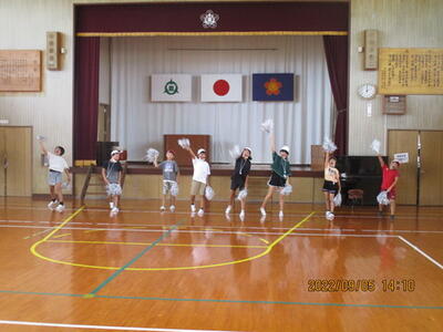 白団の応援の様子