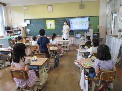 1年生の時計の学習