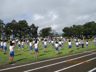 白団応援練習の様子