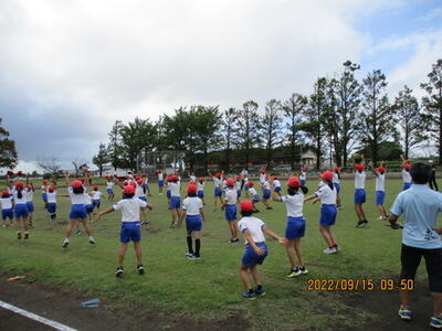 赤団応援練習の様子